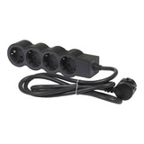 LEGRAND - 694553 Power strip Black 4x2P + E with cable 1.5 meters / 1.5mm2 Standard Legrand