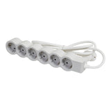 LEGRAND - 694565 Power strip white 6x2P + E with cable 3 meters / 1.5mm2 Standard Legrand