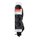 LEGRAND - 694562 Power strip Black 4x2P + E with cable 3 meters / 1.5mm2 Standard Legrand