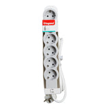 LEGRAND - 694572 Power strip White 6x2P + E with cable 5 meters / 1.5mm2 Standard Legrand