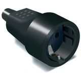 Mobile Socket PVC Rubber Earth 16A 250V Black