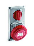 Interlocked Panel Socket Vetical Red3P+N+T 16A 380/415V