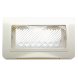 IP 55 4 Modules Front Plate With Soft Membrane Cover White