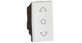 Arteor Curtain Switch Center Retract 1 module White