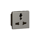 Arteor Socket Multistandard 2 module 16A 2P + E Shuttered Magnesium