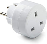 EU to UK Adapter 13A 250V Pin 4.8mm