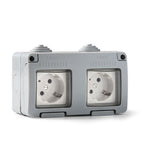 Surface Double Socket With Earth 16A 250V IP55