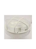 Cage Bulkhead 100W Round  White